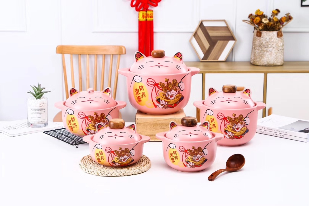 New Soup Pot Single Lucky Cat Fortune Rolling Series Ceramic 8 Soup Pot Single Color Box Packaging Wedding Favors New Soup Pot Single Lucky Cat Fortune Rolling Series Ceramic 8 Soup Pot Single Color Box Packaging Wedding Favors
