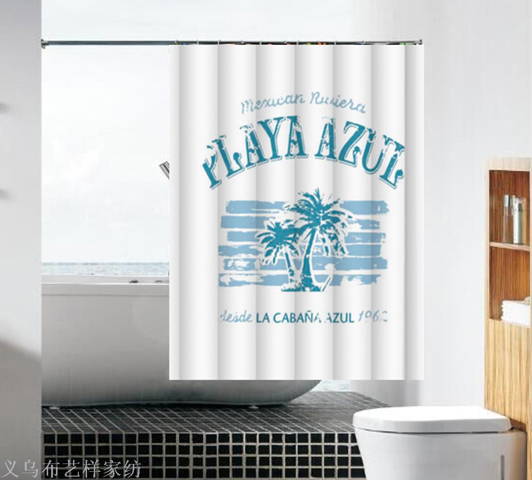 Factory direct sales of the bath curtain printing curtains wholesale stock wholesale Factory direct sales of the bath curtain printing curtains wholesale stock wholesale