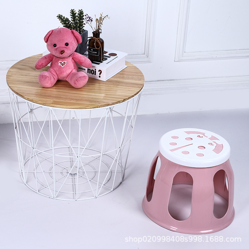 Supply round Drum Stool Fashion Home Plastic Stool Dining Stool Small Bench Cartoon Baby Ring Chair round Drum Stool