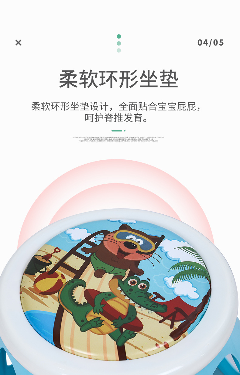 Supply round Drum Stool Fashion Home Plastic Stool Dining Stool Small Bench Cartoon Baby Ring Chair round Drum Stool