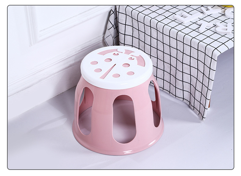 Supply round Drum Stool Fashion Home Plastic Stool Dining Stool Small Bench Cartoon Baby Ring Chair round Drum Stool