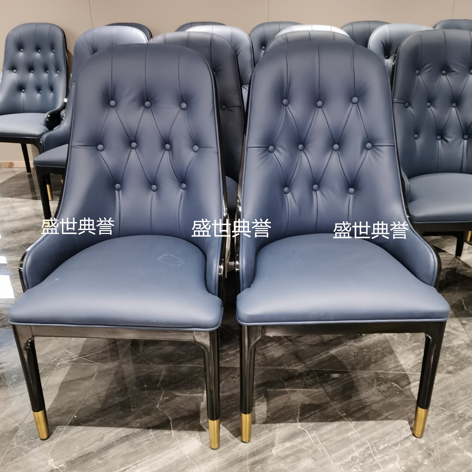 Star Hotel Solid Wood Dining Table and Chair Club Modern Light Luxury Fraxinus Chairs Restaurant Box Solid Wood Chair