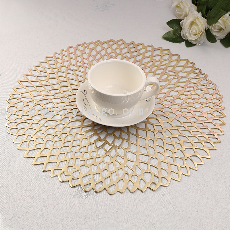 Amazon Cross-Border round Hollow Tennis Flower Placemat European Coffee Cup Heat Proof Mat Easy-Care Decorative Coaster Amazon Cross-Border round Hollow Tennis Flower Placemat European Coffee Cup Heat Proof Mat Easy-Care Decorative Coaster