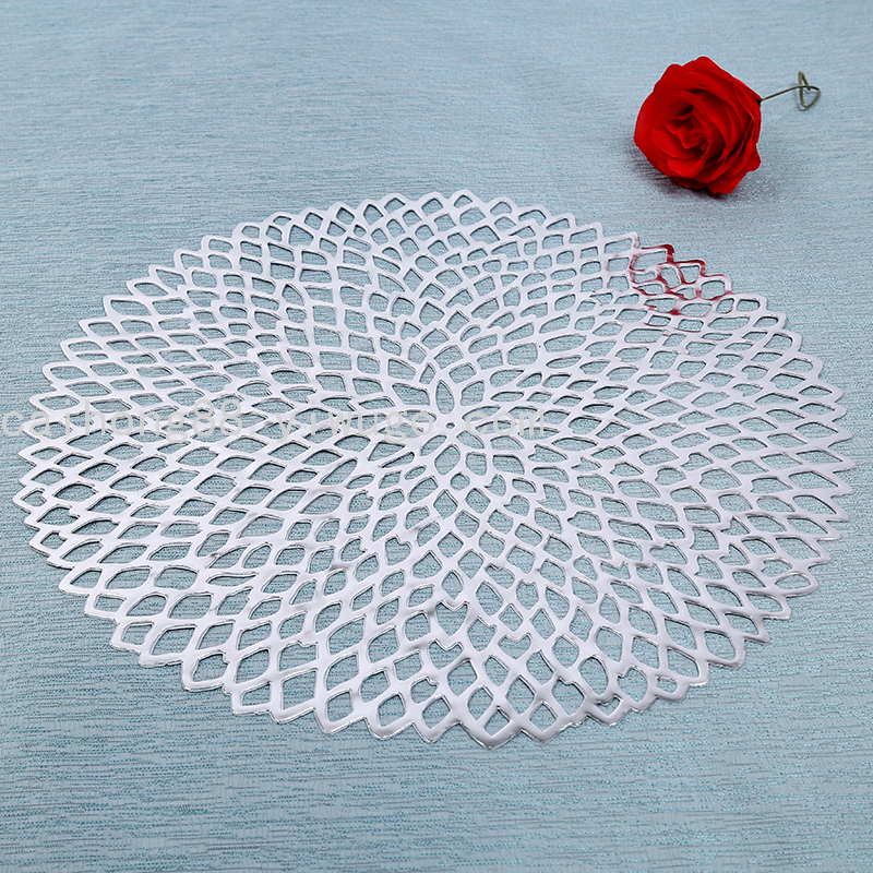 Amazon Cross-Border round Hollow Tennis Flower Placemat European Coffee Cup Heat Proof Mat Easy-Care Decorative Coaster Amazon Cross-Border round Hollow Tennis Flower Placemat European Coffee Cup Heat Proof Mat Easy-Care Decorative Coaster