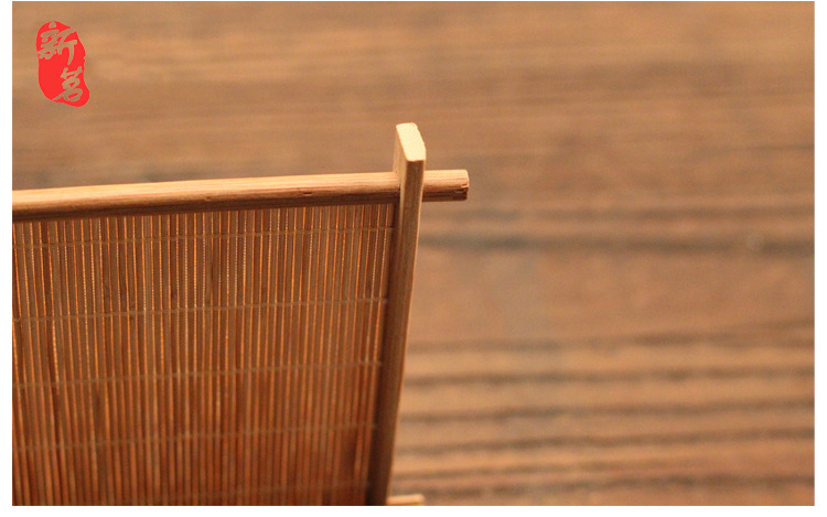  Well-Shaped Coaster Bamboo Carbonized Kung Fu Tea Mat Bamboo Mat Foreign Trade Bamboo Coaster Cup Saucer