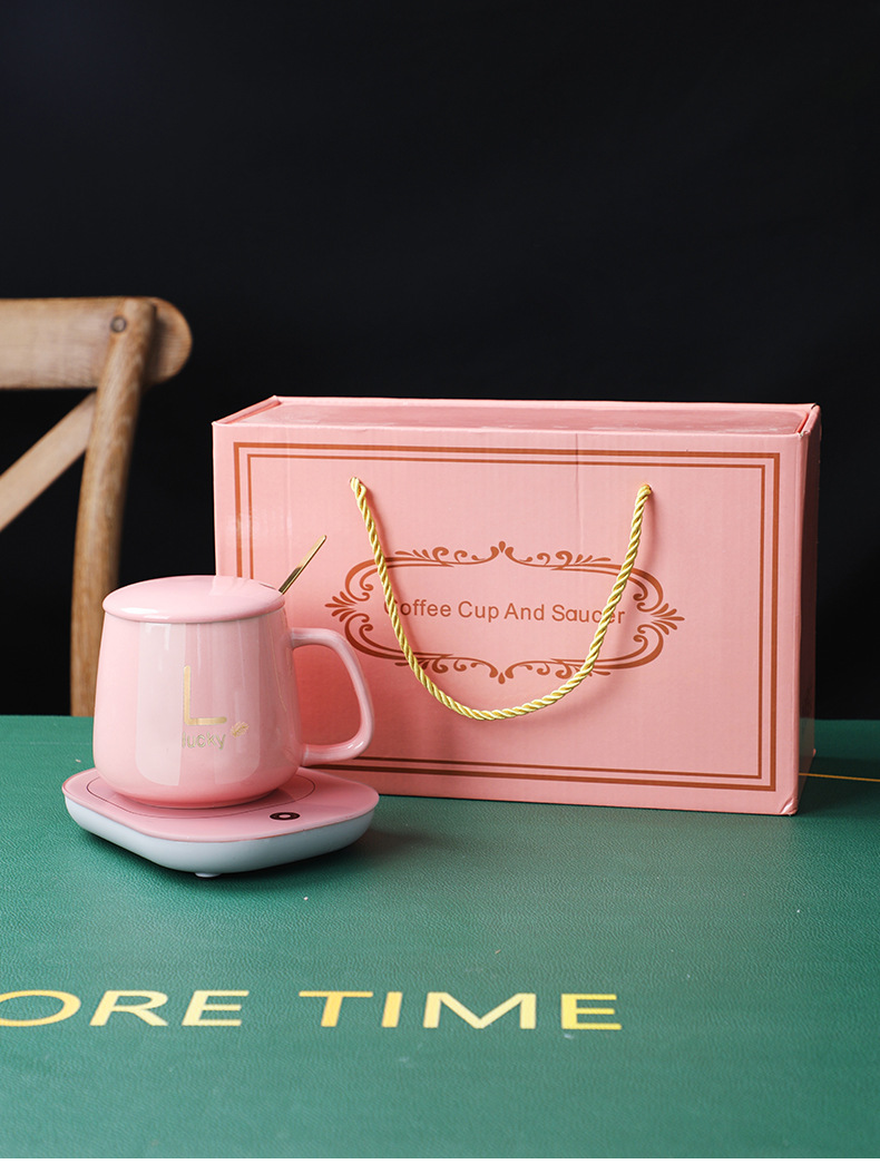 55 Degrees Thermal Cup Gift Set Warm Cup Water Cup Milk Insulation Ceramic Mug Heating Coaster Base 55 Degrees Thermal Cup Gift Set Warm Cup Water Cup Milk Insulation Ceramic Mug Heating Coaster Base