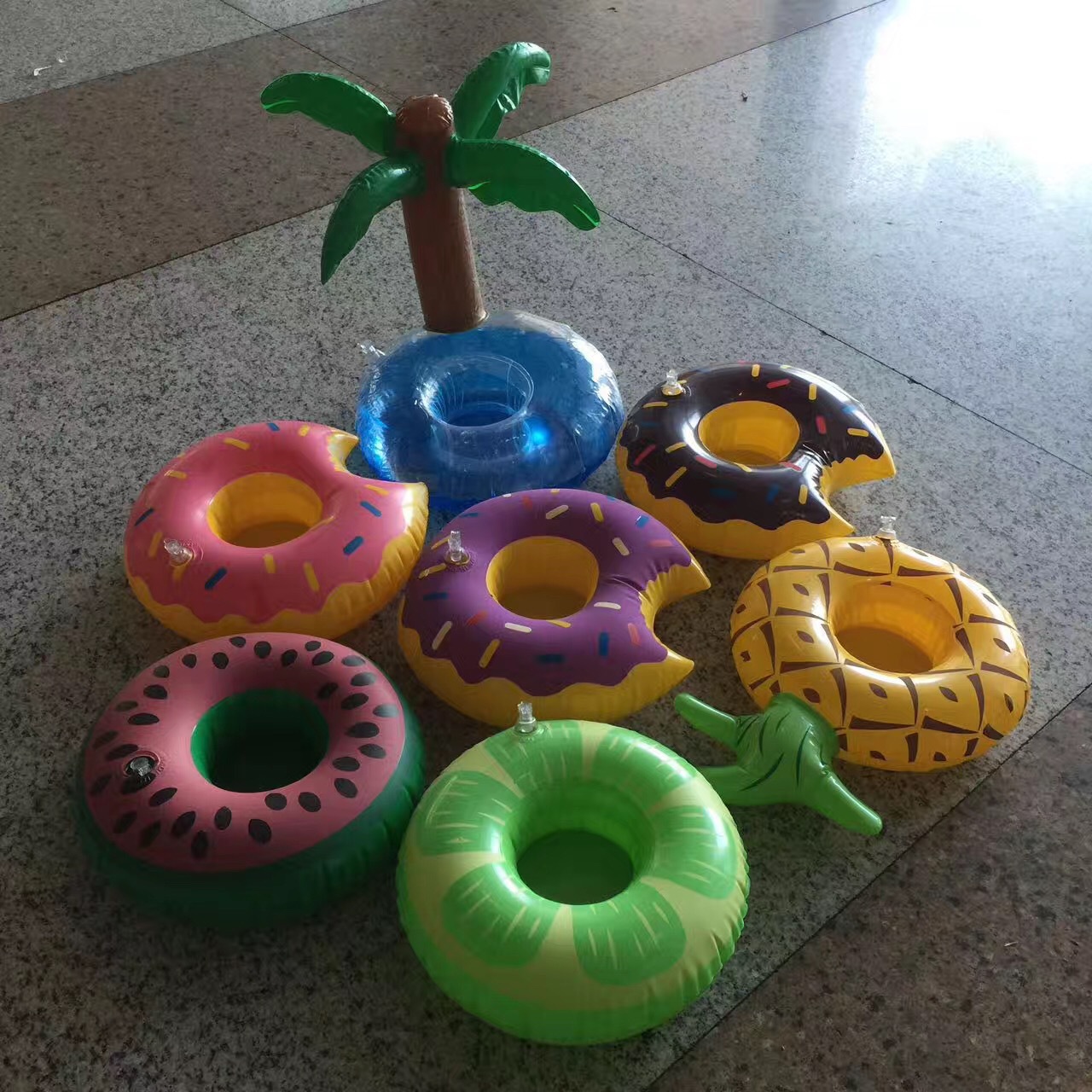 When I'm talking about hot selling tree cup-holders inflatable water floating drink coaster rides