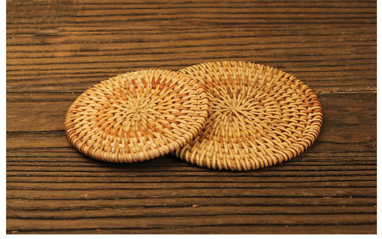Vietnam Rattan Coaster Tea Cup Mat Pot Mat Cup Saucer Rattan Mat Set Handmade Vietnam Rattan Coaster Tea Cup Mat Pot Mat Cup Saucer Rattan Mat Set Handmade