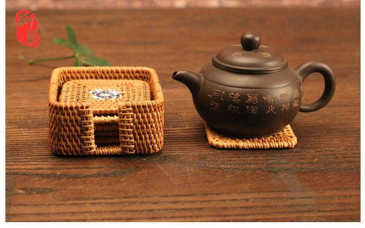 Vietnam Rattan Coaster Tea Cup Mat Pot Mat Cup Saucer Rattan Mat Set Handmade Vietnam Rattan Coaster Tea Cup Mat Pot Mat Cup Saucer Rattan Mat Set Handmade