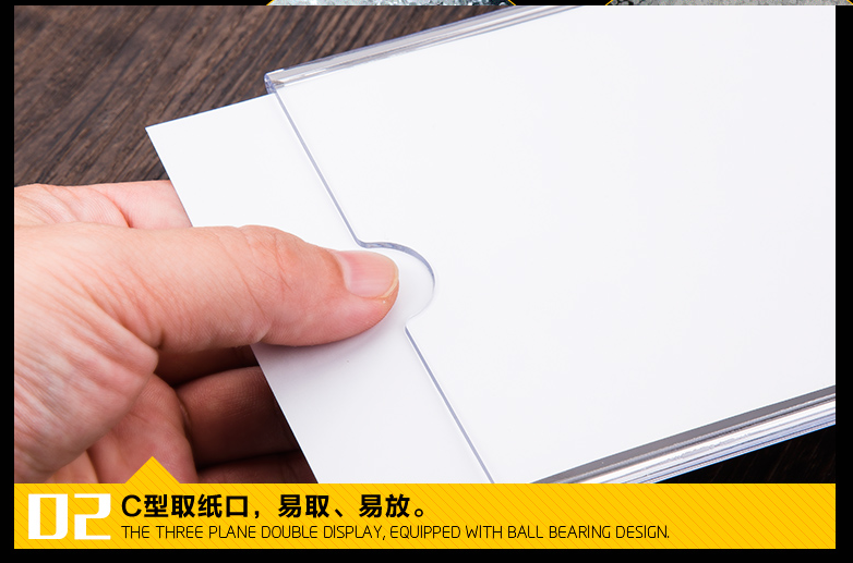 The price tag of KTV liquor in imitation of acrylic table card