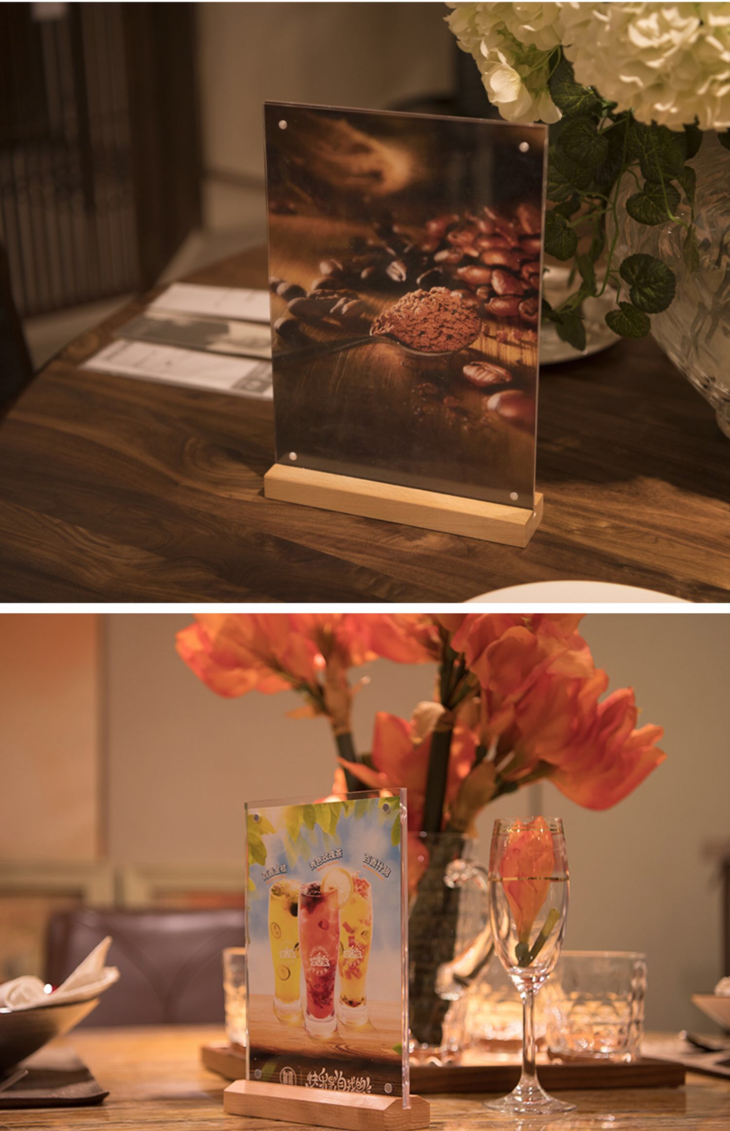 A4/A5/A6 Log Table Card Double-Sided Coffee Restaurant A4/A5/A6 Log Table Card Double-Sided Coffee Restaurant