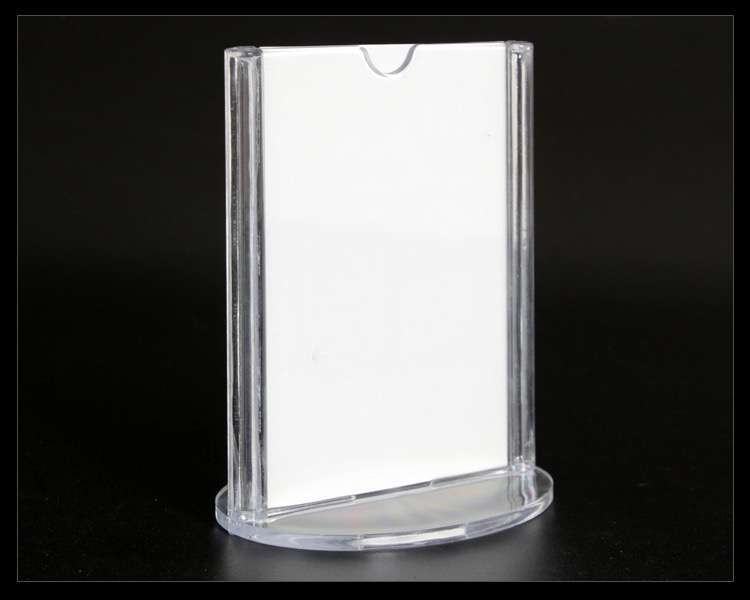 Xinhua Sheng T-Type A4 Reception Label Table Stand Table Card Transparent Double-Sided Table Card Display Card Menu Bran