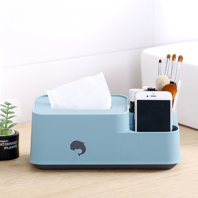 Tissue Box Paper Extraction Box Home Living Room Restaurant and Tea Table Desktop Cute Remote Control Storage Ideas Custom Logo