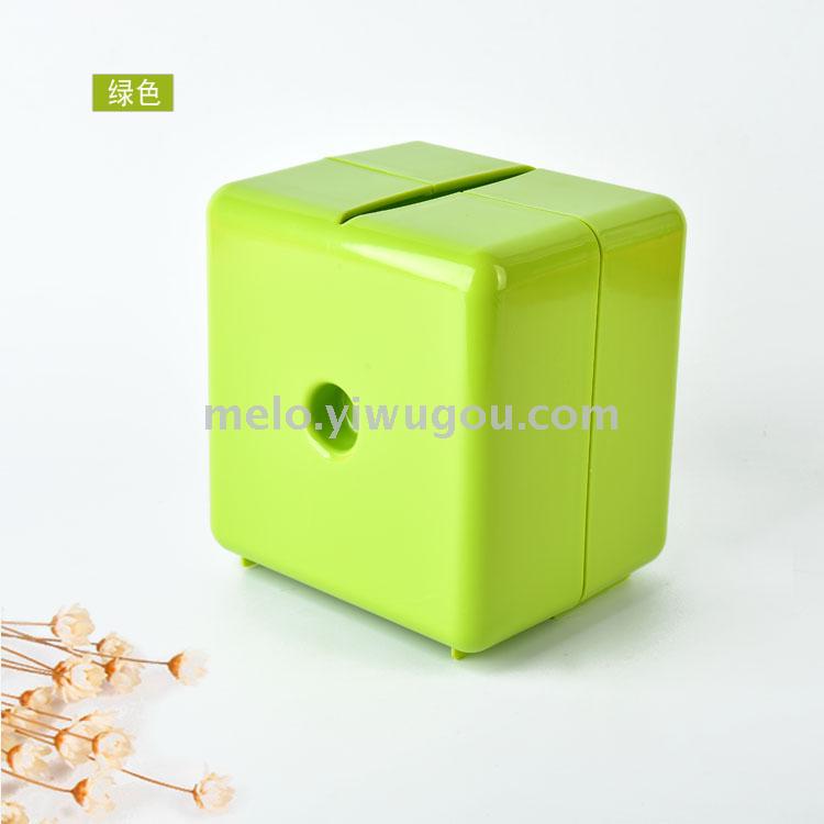 Simple colorful reel tissue box