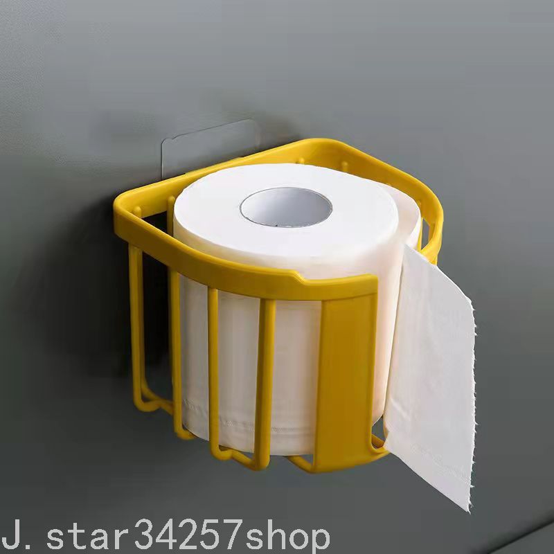 Punch-Free Toilet Paper Rack Toilet Tissue Box Storage Box Paper Extraction Box Wall-Mounted Tissue Box