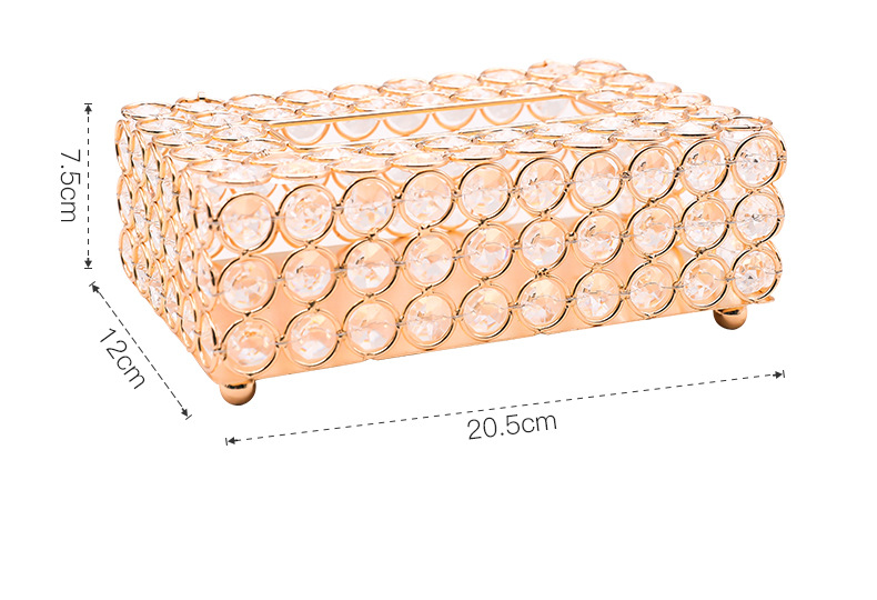 Nordic Light Luxury Crystal Tissue Box Creative Dining Table European Living Room Home Luxury Paper Extraction Box Storage Decorations Nordic Light Luxury Crystal Tissue Box Creative Dining Table European Living Room Home Luxury Paper Extraction Box Storage Decorations