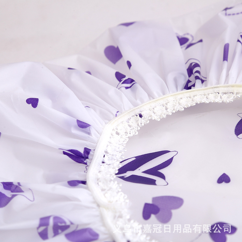 Foreign trade original single new lady plus thick waterproof shower cap quick sell cap disposable toiletries. Foreign trade original single new lady plus thick waterproof shower cap quick sell cap disposable toiletries.