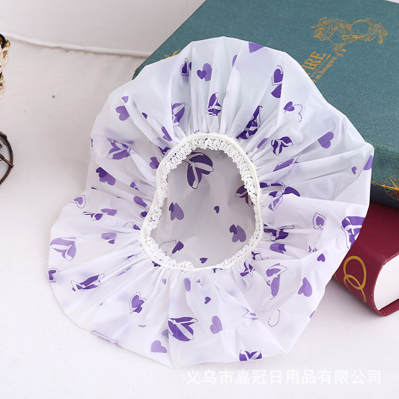 Foreign trade original single new lady plus thick waterproof shower cap quick sell cap disposable toiletries. Foreign trade original single new lady plus thick waterproof shower cap quick sell cap disposable toiletries.