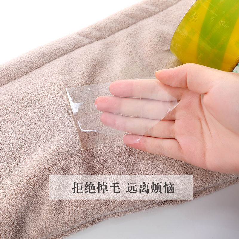 Plain Hair-Drying Cap Women&#039;s One Piece Dropshipping Double-Layer Thickened Household Absorbent Shampoo Headcloth Coral Fleece Shower Cap Wholesale