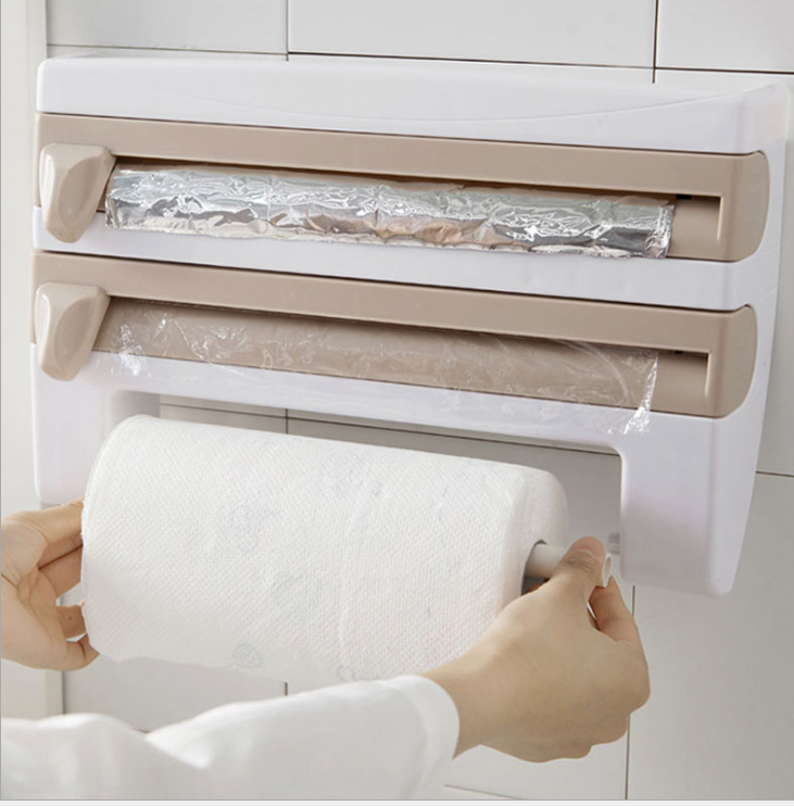 Refrigerator Wall-Mounted Punch-Free Plastic Wrap Cutter Refrigerator Wall-Mounted Punch-Free Plastic Wrap Cutter