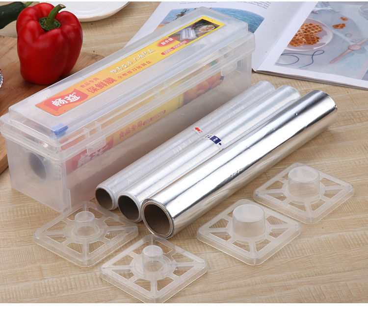 Food Plastic Wrap Cutting Box Cutter Slip Knife Automatic Slitter Kitchen Large Roll Household Wholesale Beauty Slimming