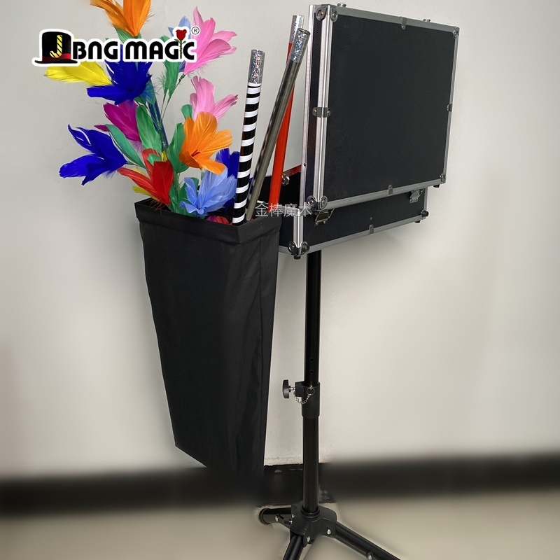 10yue New Product Magic Box Side Pocket Bullet Stick Bag Stage Garbage Bag Magic Props Accessories 170G
