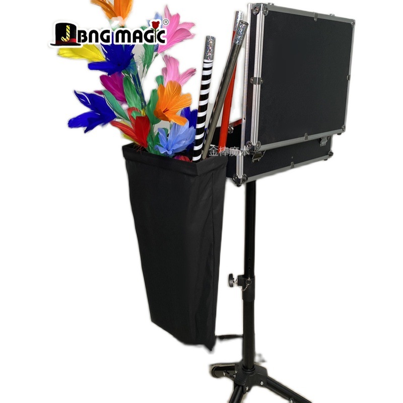 10yue New Product Magic Box Side Pocket Bullet Stick Bag Stage Garbage Bag Magic Props Accessories 170G