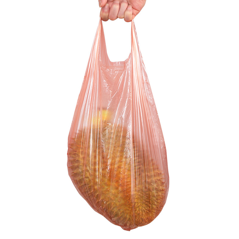 Thickened garbage bag disposable Black Large broken Point Type roll Kitchen cleaning bag vest Type plastic bag