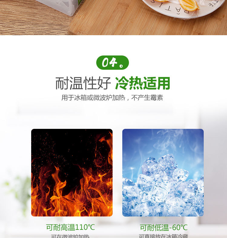 Grade PE Plastic Wrap with Cutter Boxed Large Roll Plastic Wrap Kitchen Household Beauty Salon Whole Economical Pack