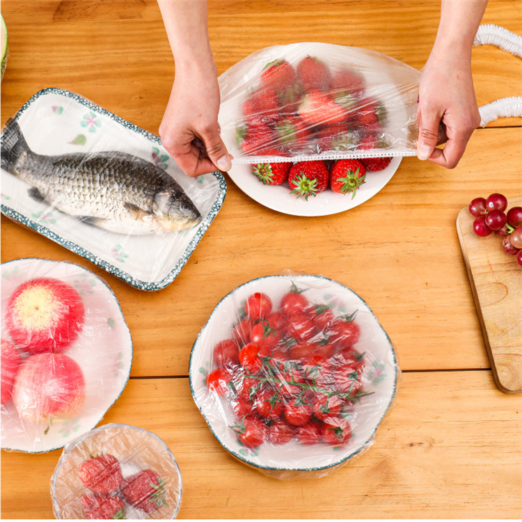 Disposable Fresh-Keeping Sets Refrigerator Food Anti-Odor Plastic Wrap Cover Food Cover Dustproof Disposable Food Cover