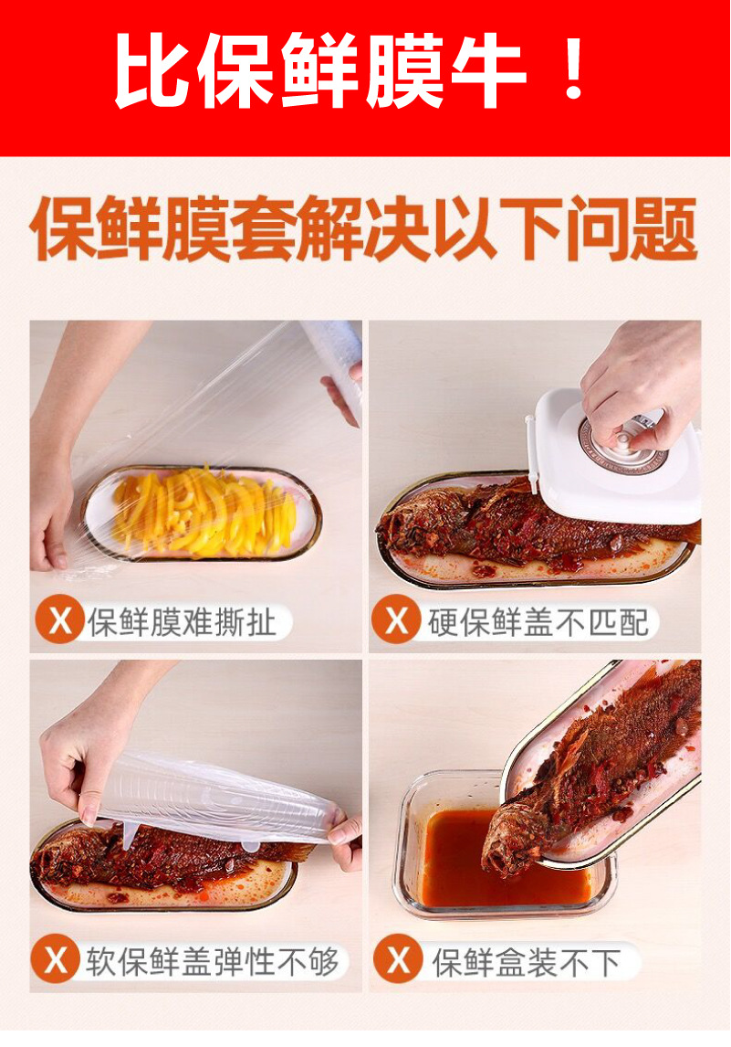 Disposable Fresh-Keeping Sets Refrigerator Food Anti-Odor Plastic Wrap Cover Food Cover Dustproof Disposable Food Cover Disposable Fresh-Keeping Sets Refrigerator Food Anti-Odor Plastic Wrap Cover Food Cover Dustproof Disposable Food Cover