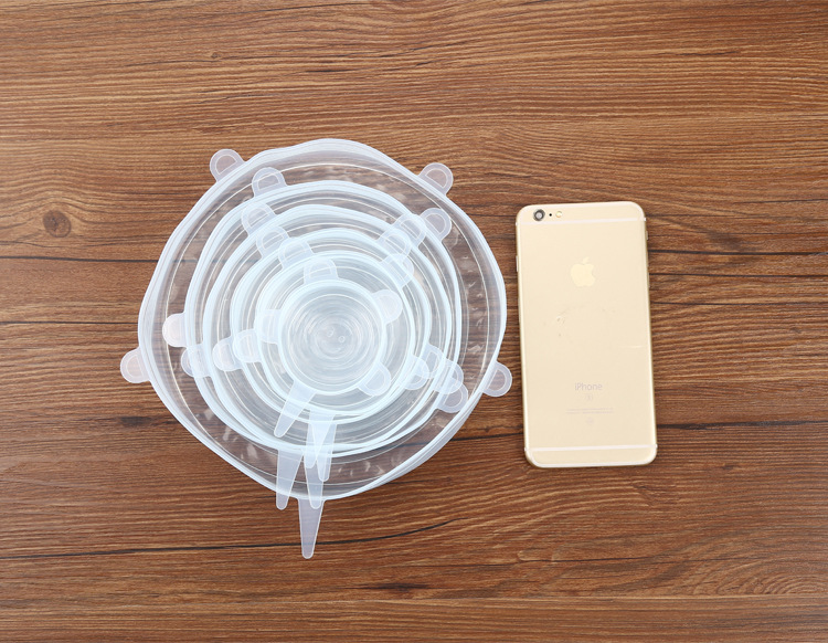 Stall Supply Lid for Airtight Container 6-Piece Multi-Function Stretchable Fruit Plastic Wrap Square Bowl Cover Stall Supply Lid for Airtight Container 6-Piece Multi-Function Stretchable Fruit Plastic Wrap Square Bowl Cover