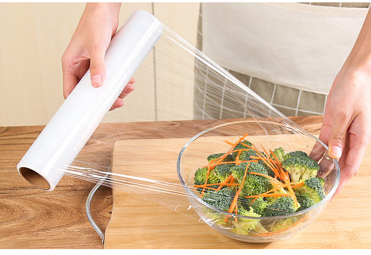 Kitchen plastic wrap household PE large point break microwave disposable food preservation paper wrap fresh film