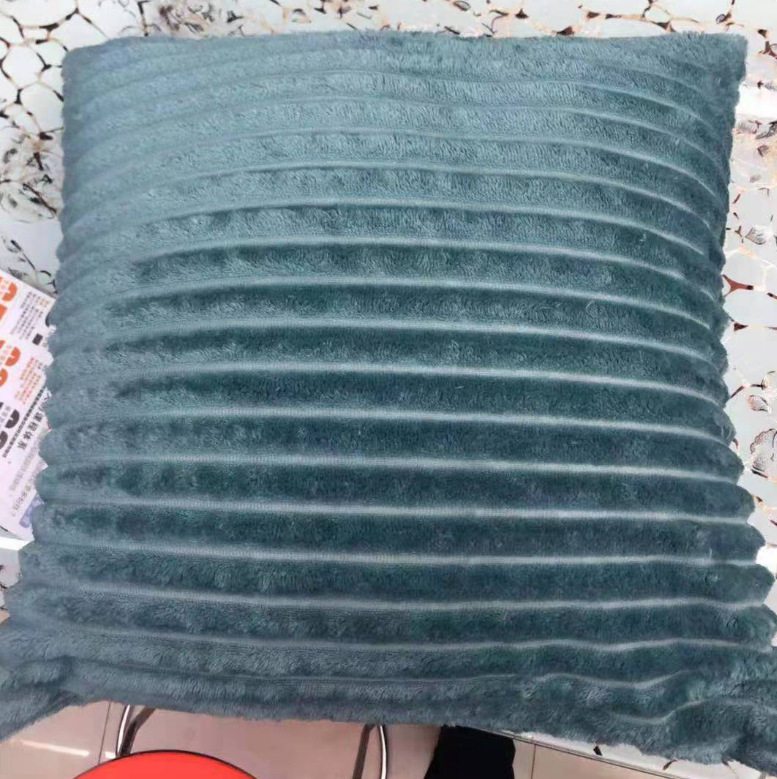 Amazon Hot Nordic Plain Flannel Straight Strip Cushion Home Corduroy Thick Strip Pillow Cover Customization Amazon Hot Nordic Plain Flannel Straight Strip Cushion Home Corduroy Thick Strip Pillow Cover Customization