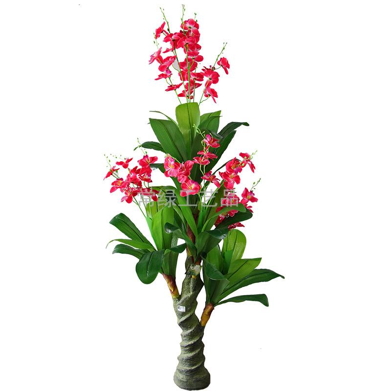 Phalaenopsis plant simulation feel spiral fake fake flowers crafts artificial tree