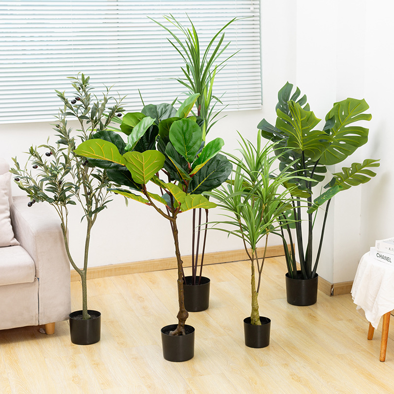 Turtle Bonsai Ravenala Potted Plant Plant Fake Flower Home Decoration Indoor Floor Artificial Fake Trees Artificial Tree