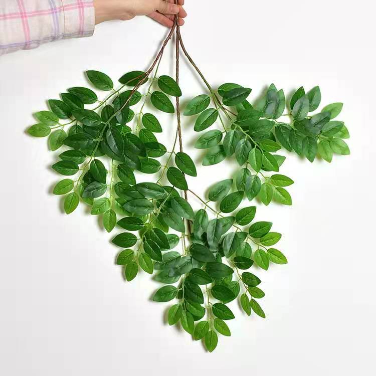 Artificial Plant Artificial Flower Fake Tree Leaves Indoor Artificial Tree Decorative Plastic Flower Artificial Flowers Green Leaf Decoration