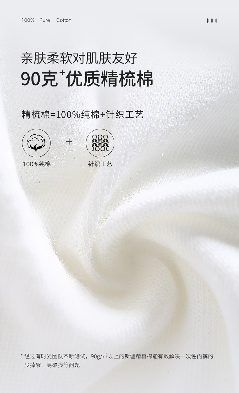 Disposable Underwear Ladies Travel Cotton Travel Paper Diaper Cotton Disposable Underpants Adult Shorts 7 Days Pack