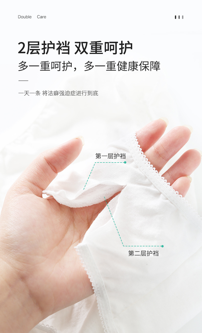 Disposable Underwear Ladies Travel Cotton Travel Paper Diaper Cotton Disposable Underpants Adult Shorts 7 Days Pack