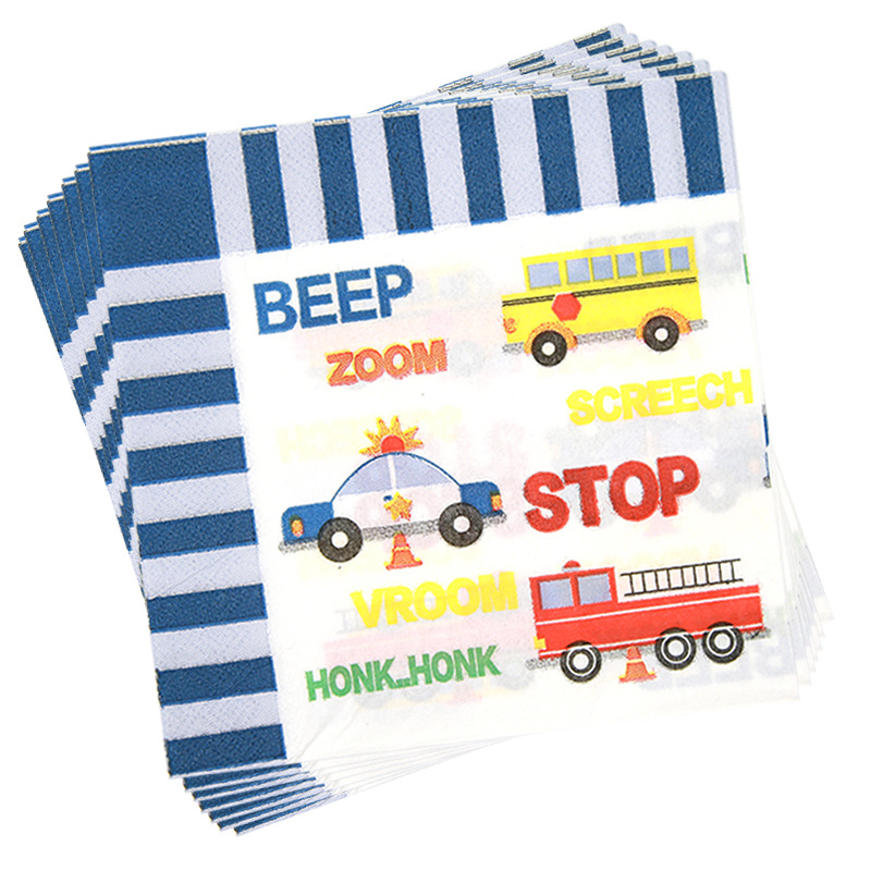 Factory Direct Sales Engineering Vehicle Excavator Party Supplies Car Paper Tray Paper Cup Children's Daily Necessities Factory Direct Sales Engineering Vehicle Excavator Party Supplies Car Paper Tray Paper Cup Children's Daily Necessities