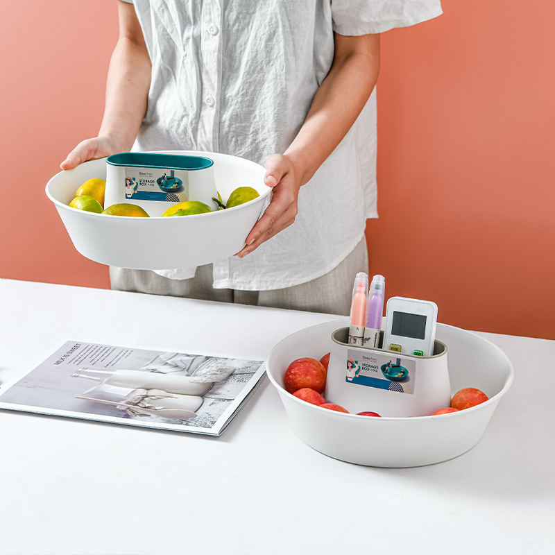 Factory Direct Creative Simple Multifunctional Fruit Plate Living Room Coffee Table Candy Tray Sundries Organizer Plastic Storage Tray