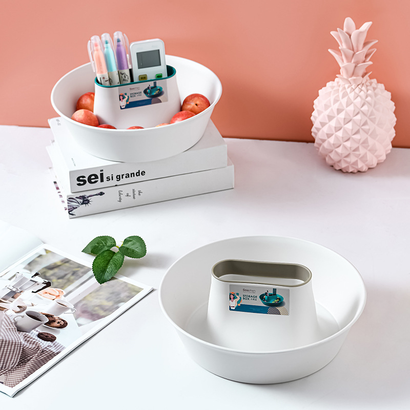 Factory Direct Creative Simple Multifunctional Fruit Plate Living Room Coffee Table Candy Tray Sundries Organizer Plastic Storage Tray