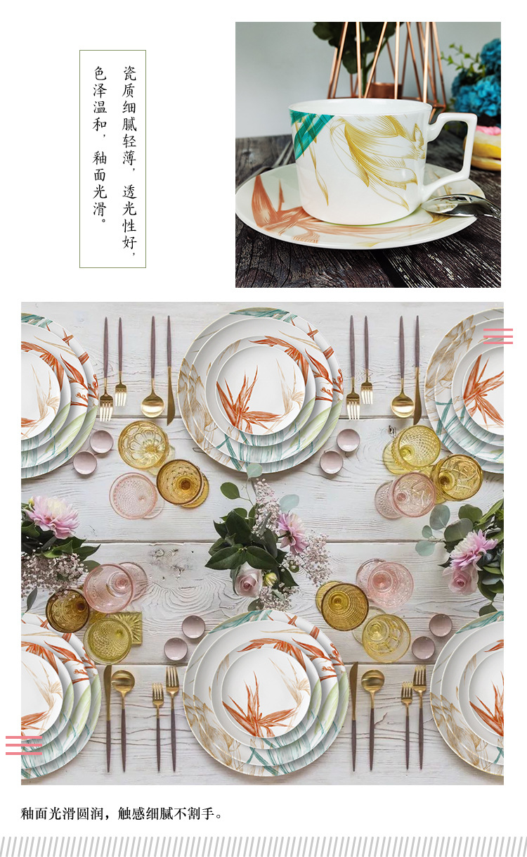 Foreign Trade New Product Bone Porcelain Plate Chinese Hand Painted Colorful Lotus Tableware Hotel Western Food/Steak Dish Creative Home Decorative Tray Foreign Trade New Product Bone Porcelain Plate Chinese Hand Painted Colorful Lotus Tableware Hotel Western Food/Steak Dish Creative Home Decorative Tray