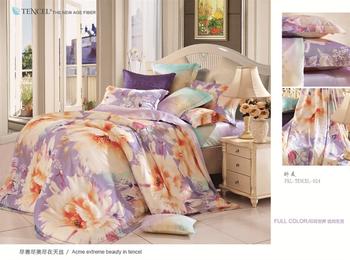 100%-double-sided 40 silk four piece bedding set drunk beauty 024