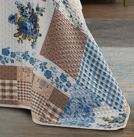 European pastoral style home textile full polyester print bedding set thin summer air conditioning quilt factory outlet 