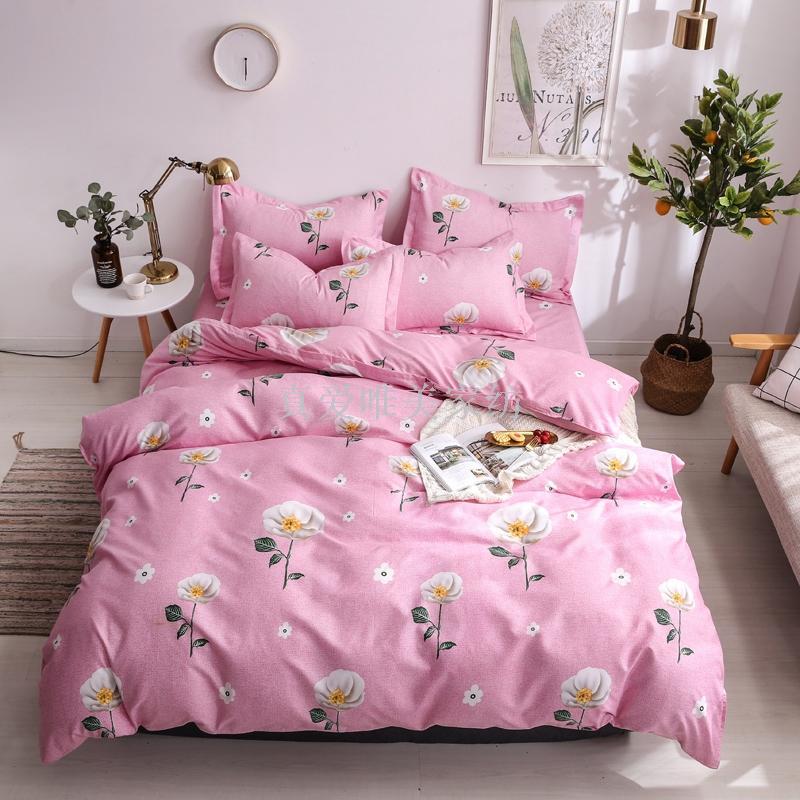 Ecological cotton active printing three - piece bedding set home textile manufacturers direct sales