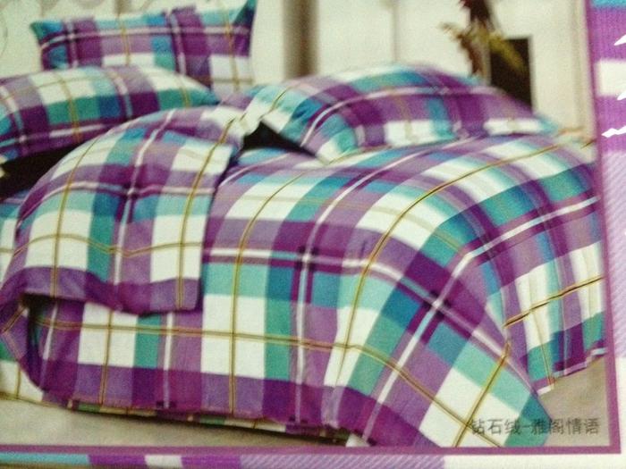 Ecological cotton active printing three - piece bedding set home textile manufacturers direct sales