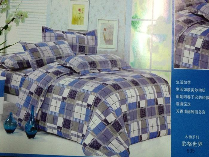 Ecological cotton active printing three - piece bedding set home textile manufacturers direct sales