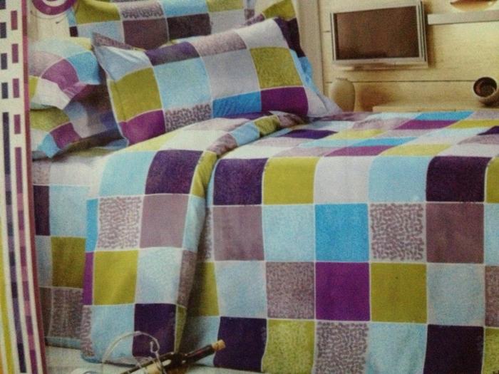 Ecological cotton active printing three - piece bedding set home textile manufacturers direct sales