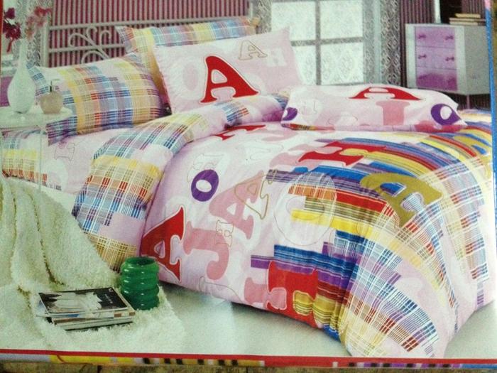 Ecological cotton active printing three - piece bedding set home textile manufacturers direct sales